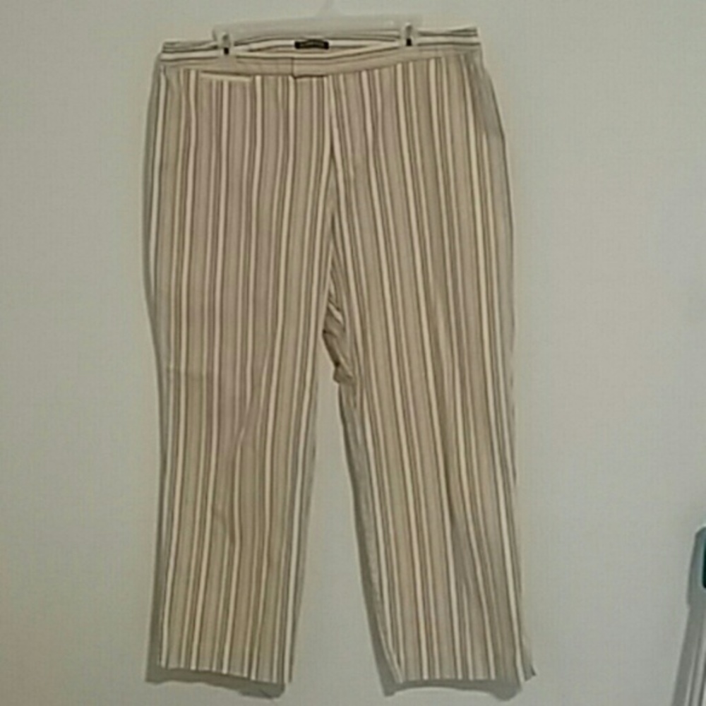 JH Collectables Striped Capris sz 18.